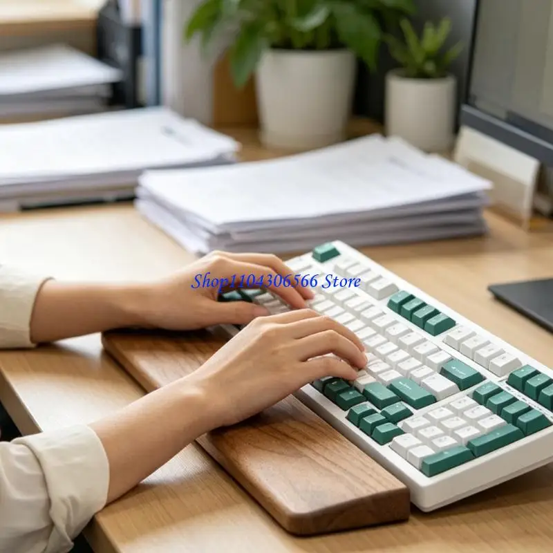 02DD Artistic Keyboard And Mouse Wrist Rest Pad Set Enhances Desktop Aesthetics
