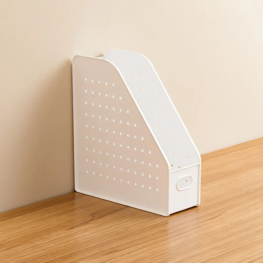 Office Desk Organizer Plastic Bookend Storage Rack File Holder Desktop Document Shelf School Stationery Stand
