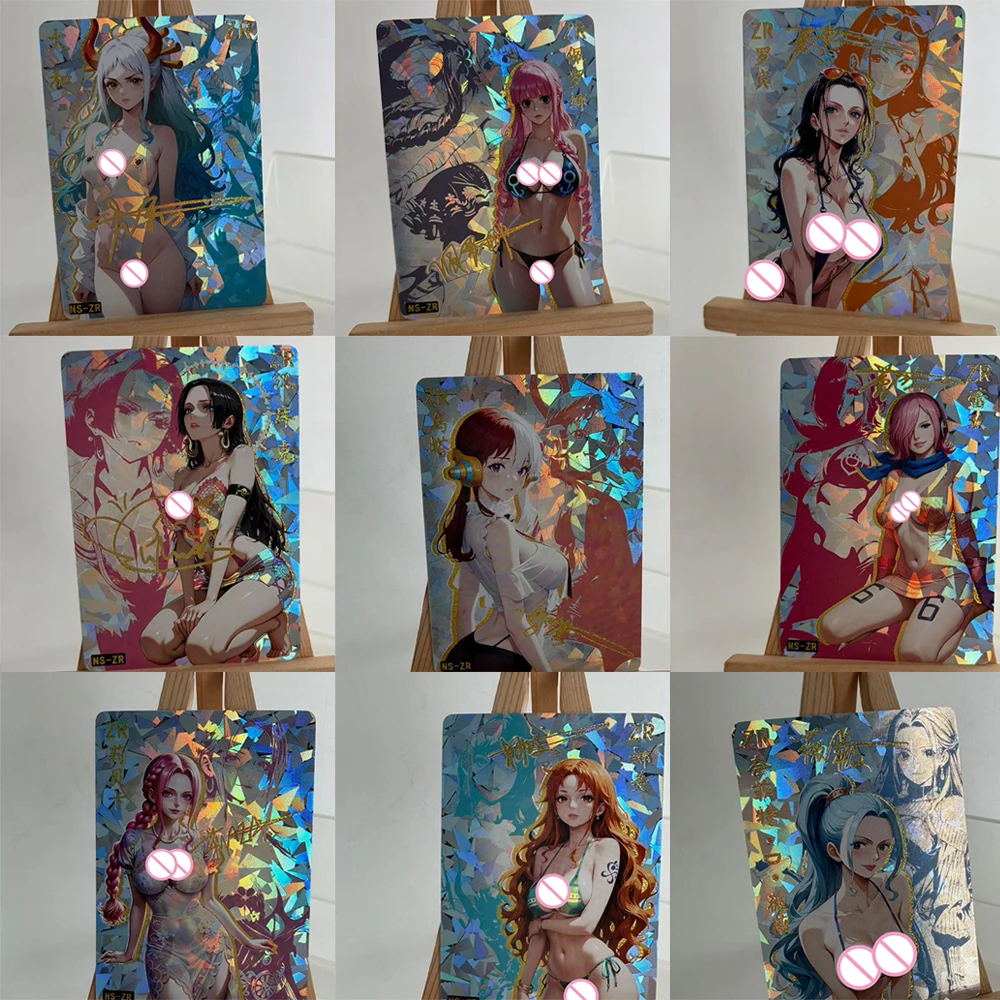 Goddess Story DIY homemade 55PCS Hancock Perona Nakano Miku Ram Yae Miko Texture Collectible Card Laser Foil-stamped signature