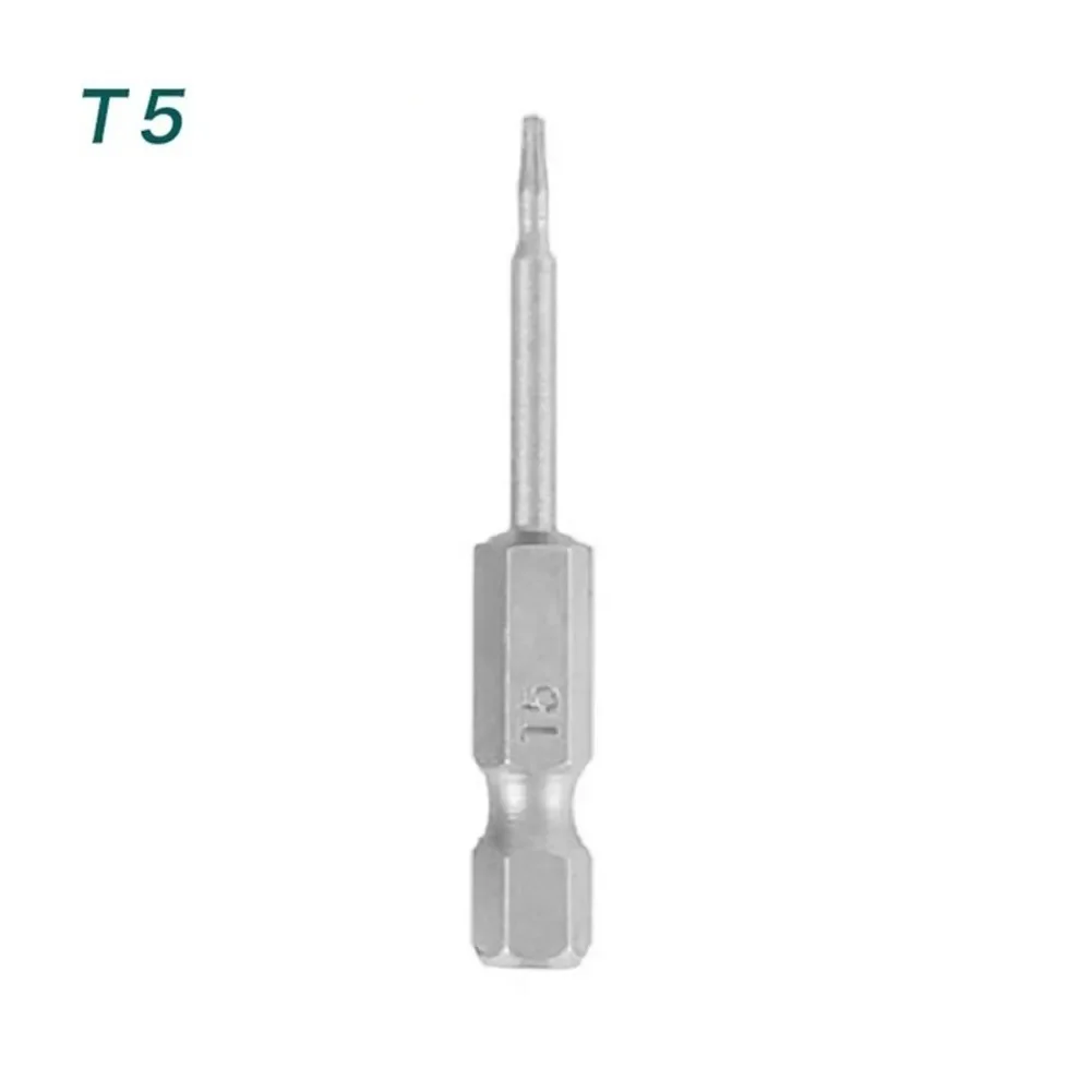 

Torx Magnetic Screwdriver Bit T5-T40 50mm For Pneumatic/electric Screwdrivers Alloy Steel 1/4 Inch Hex Handle Home DIY