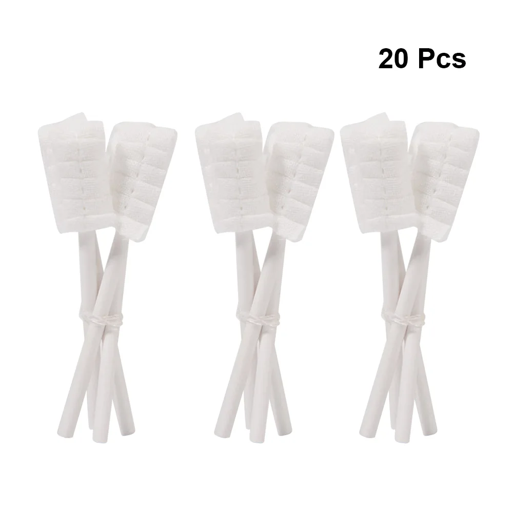 

20pcs Toothbrush Tongue Cleaner Deciduous Teeth Gauze Scraper Tools Fresh Breath al Care Infant Toddler