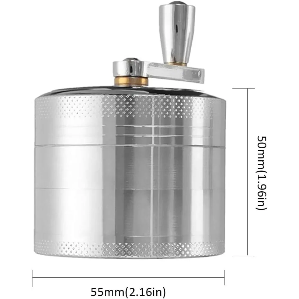 Hard Spices Metal Dry Crusher Grinder 1.9 Inch Hand Tool for Nutmeg Ginger Rock Salt Peppercorns Spice Grinder Kitchen