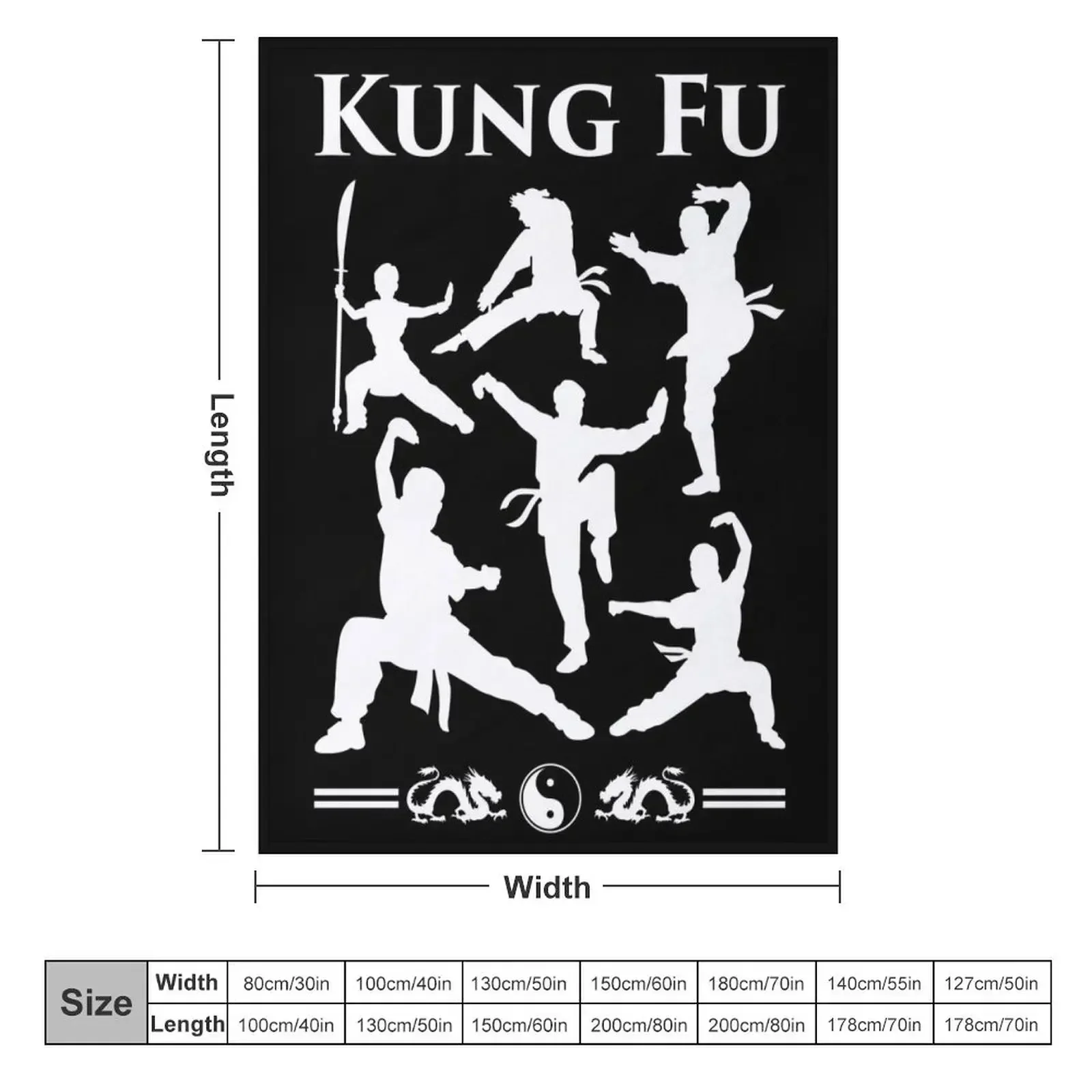 Kung Fu Throw Blanket Nap Decoratives Blankets