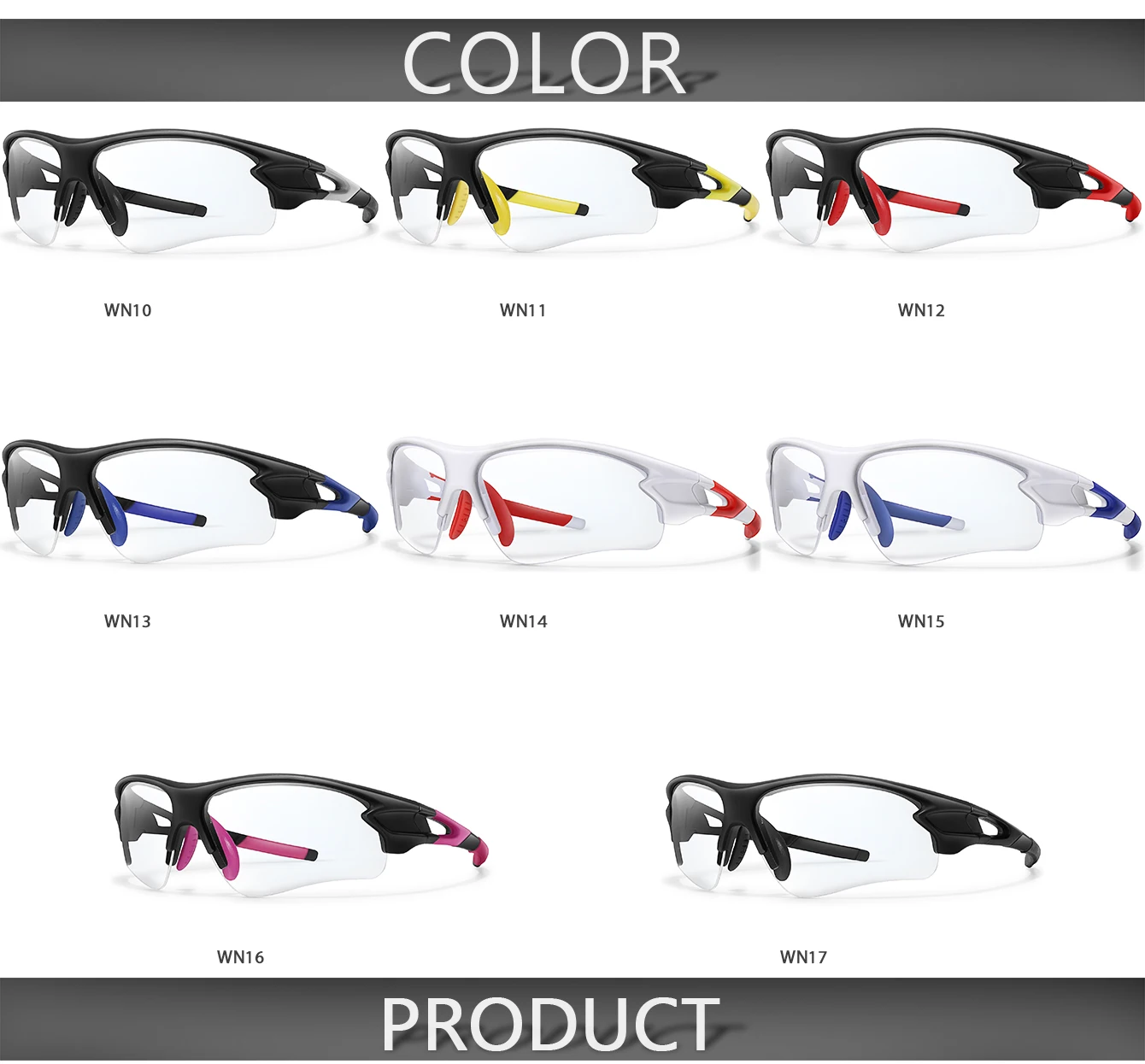 Marke Mode Frauen Männer Photochrome Sonnenbrille Outdoor Sport Angeln Radfahren Laufen Fahren Brillen Frauen Mode Brille – Detail 3