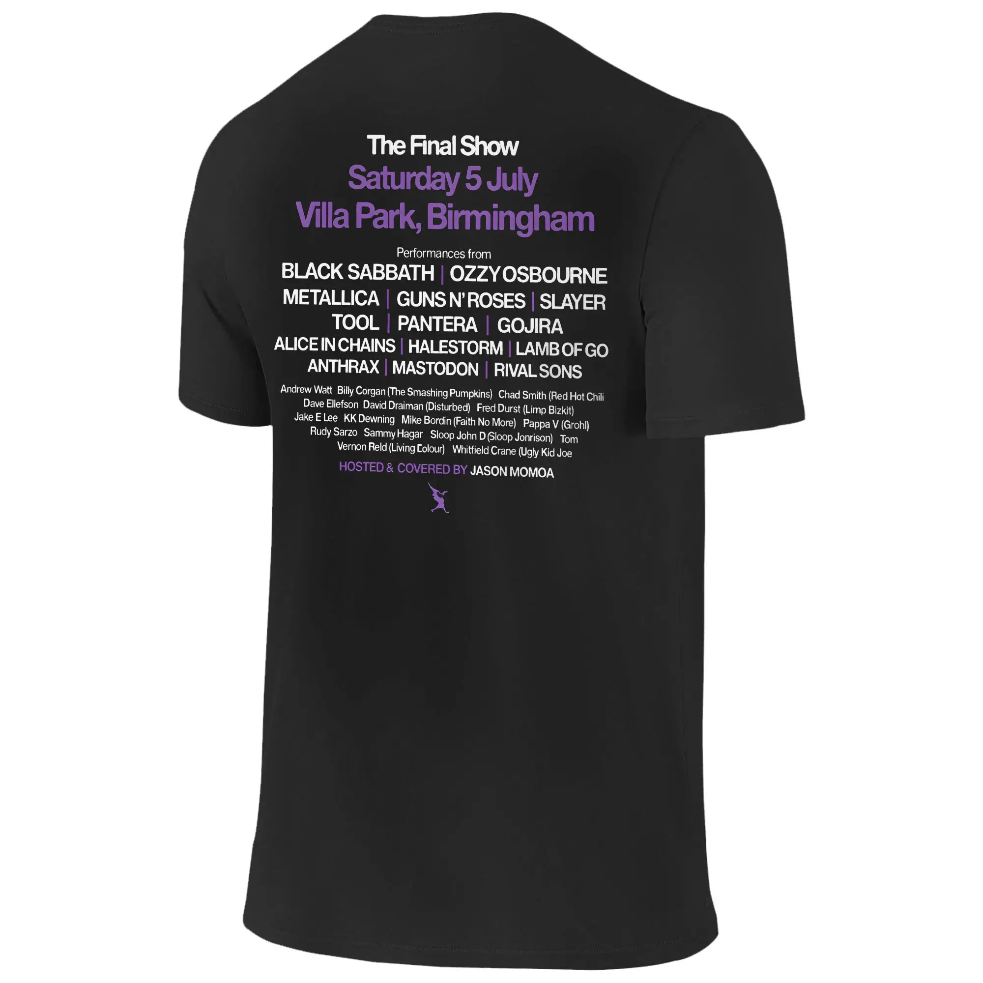 تي شيرت عتيق من Ozzys Osbornes العودة إلى البداية للرجال برقبة دائرية 100% قطن تي شيرت أسود السبت بأكمام قصيرة