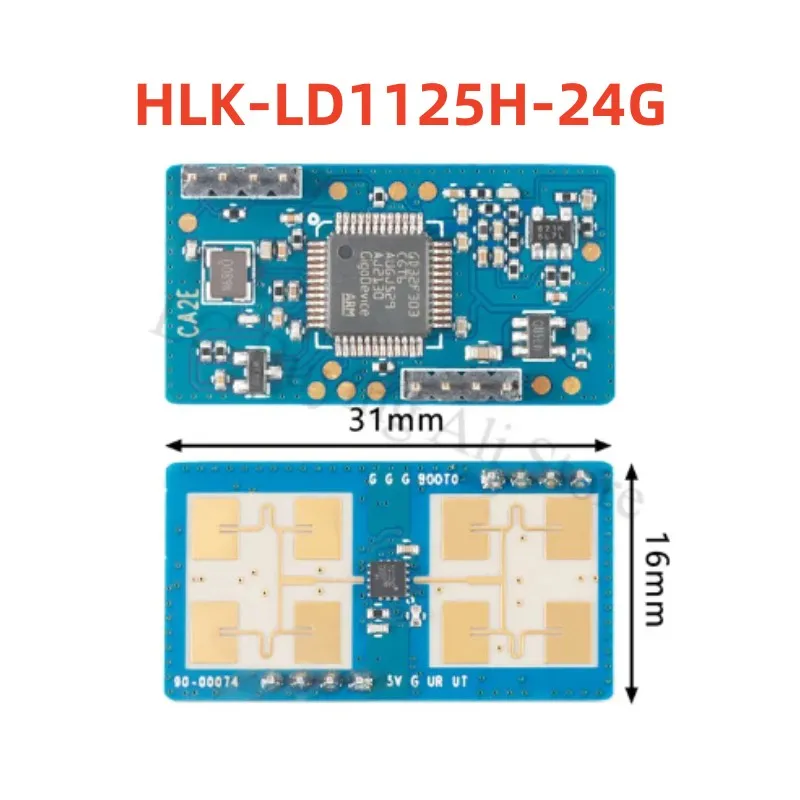 Modulo di movimento di rilevamento del sensore Radar a microonde 24G comunicazione seriale TTL HLK-LD1155H-24G LD1125H sensore di presenza umana