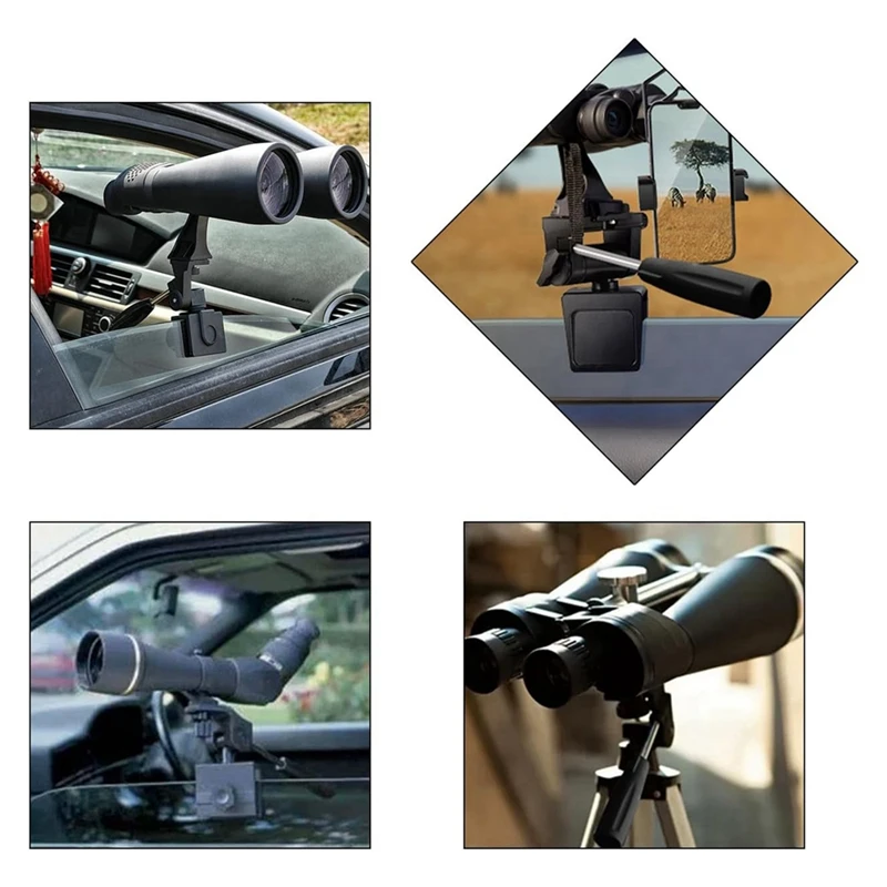 PWS Spotting Mirror Window Mount Adapter Adjustable Window Mount Clip For Camera Telescope Mount