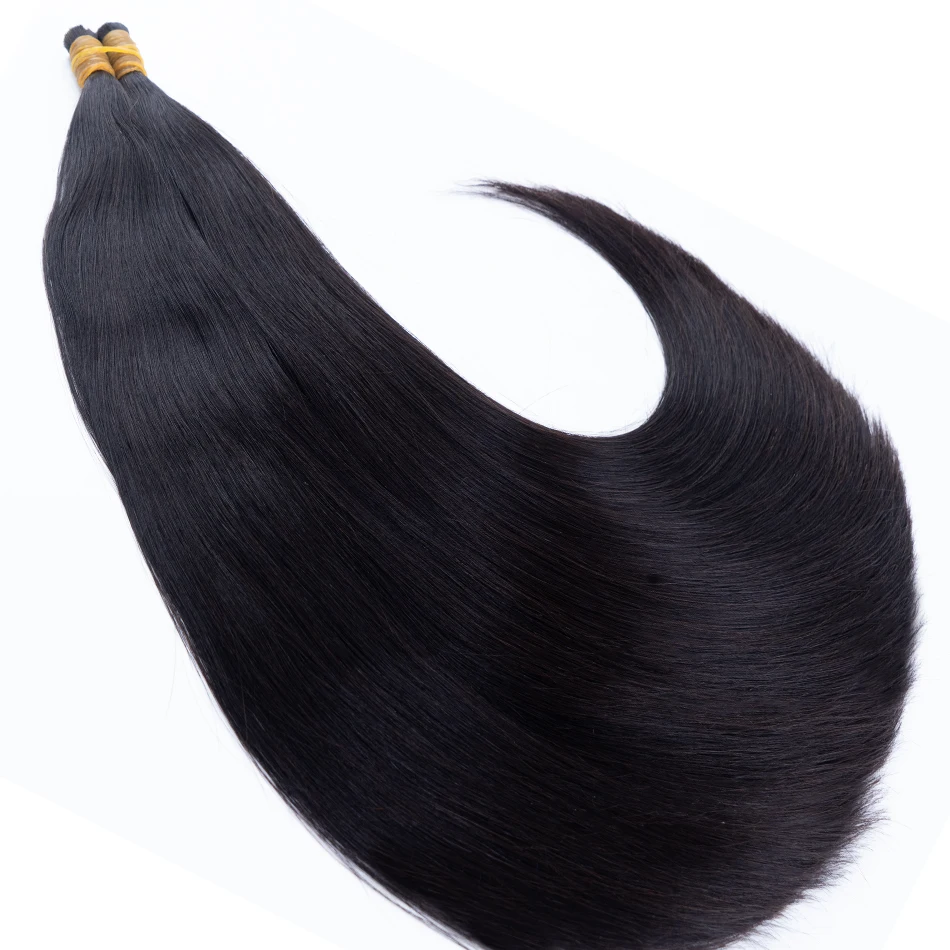 샤인헤어 100% 인모 헤어 번들, 미가공 천연 블랙 본 스트레이트 인모 헤어 익스텐션, 벌크 헤어