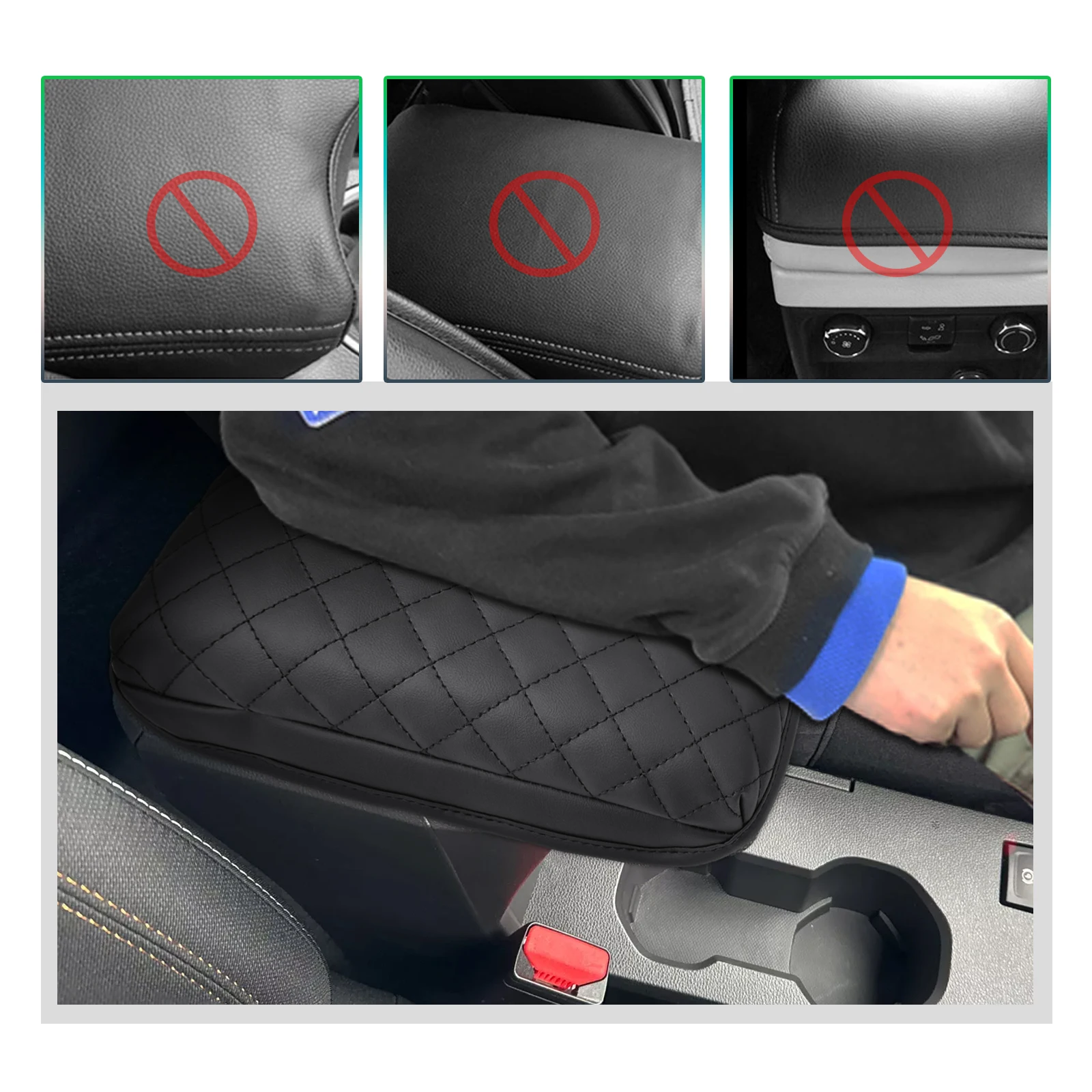 RUIYA Car Central Control Armrest Pad for Dacia Sandero 3 / Sandero Stepway III / Dacia Jogger Auto Sandero 3 Accessories 2024