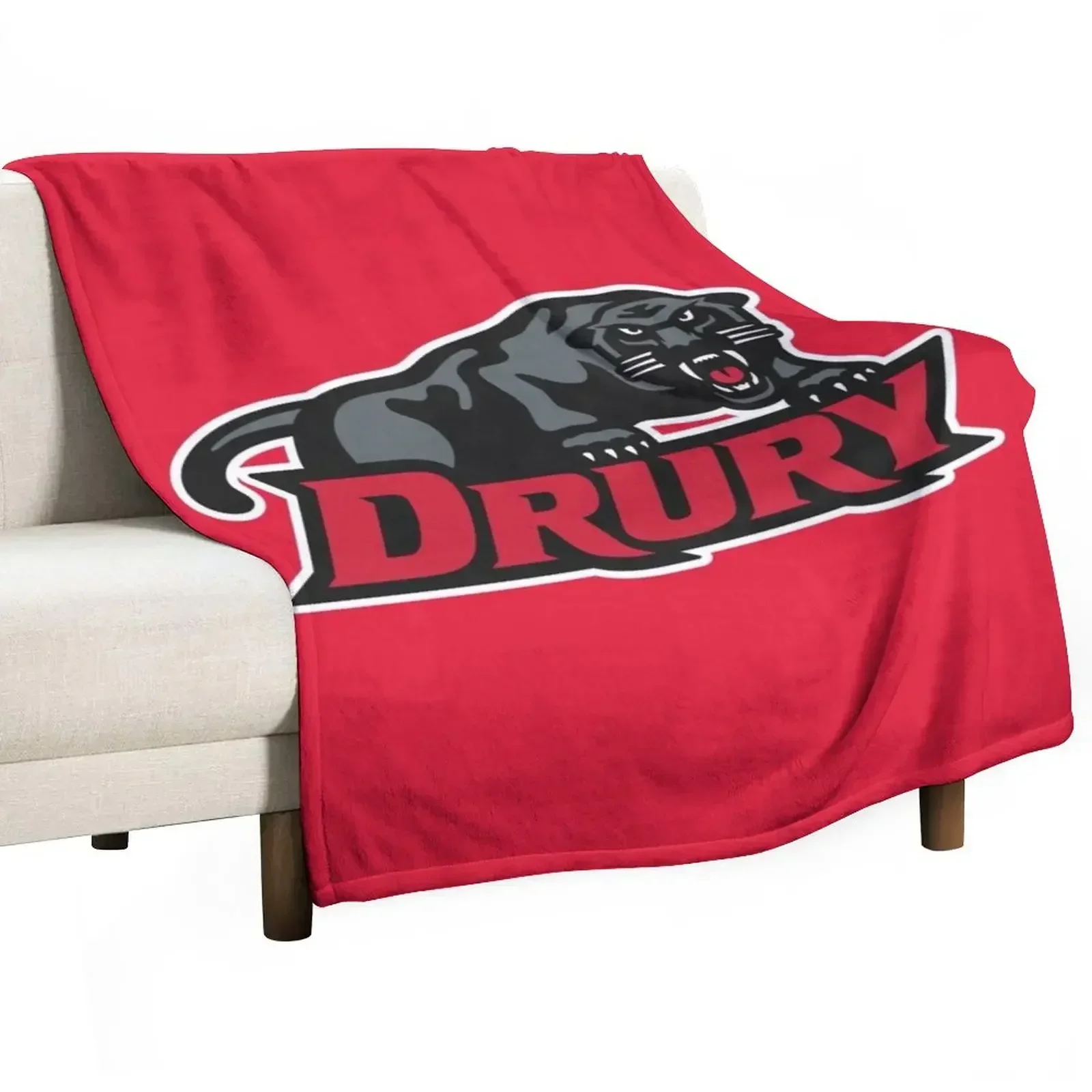 The Drury Athletics Throw Blanket Custom Hairys warm for winter Comforter Soft Cute Plaid Blankets
