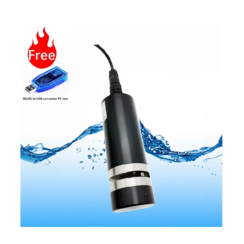 Server Software RS485 Online Monitoring 4 in 1 Turbidity Temperature Water  COD TOC  Sensor