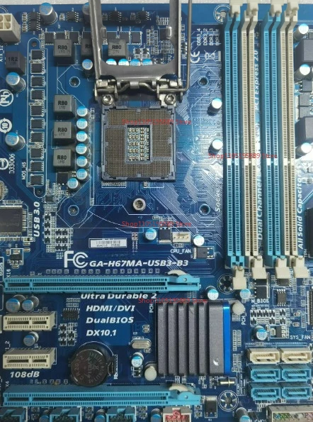 For Gigabyte GA-H67MA-USB3-B3 DDR3, Support The Second Generation I3i5i7CPU 115 Interface, 100% Tested