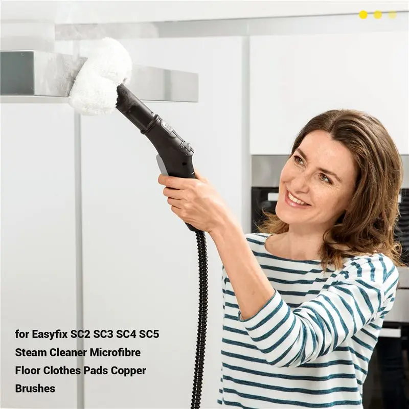 Gen Basic Steam Mop Cloth Rag For Karcher Easyfix SC2 SC3 SC4 SC5 Steam Cleaner Microfibre Floor Clothes Pads Copper Brushes