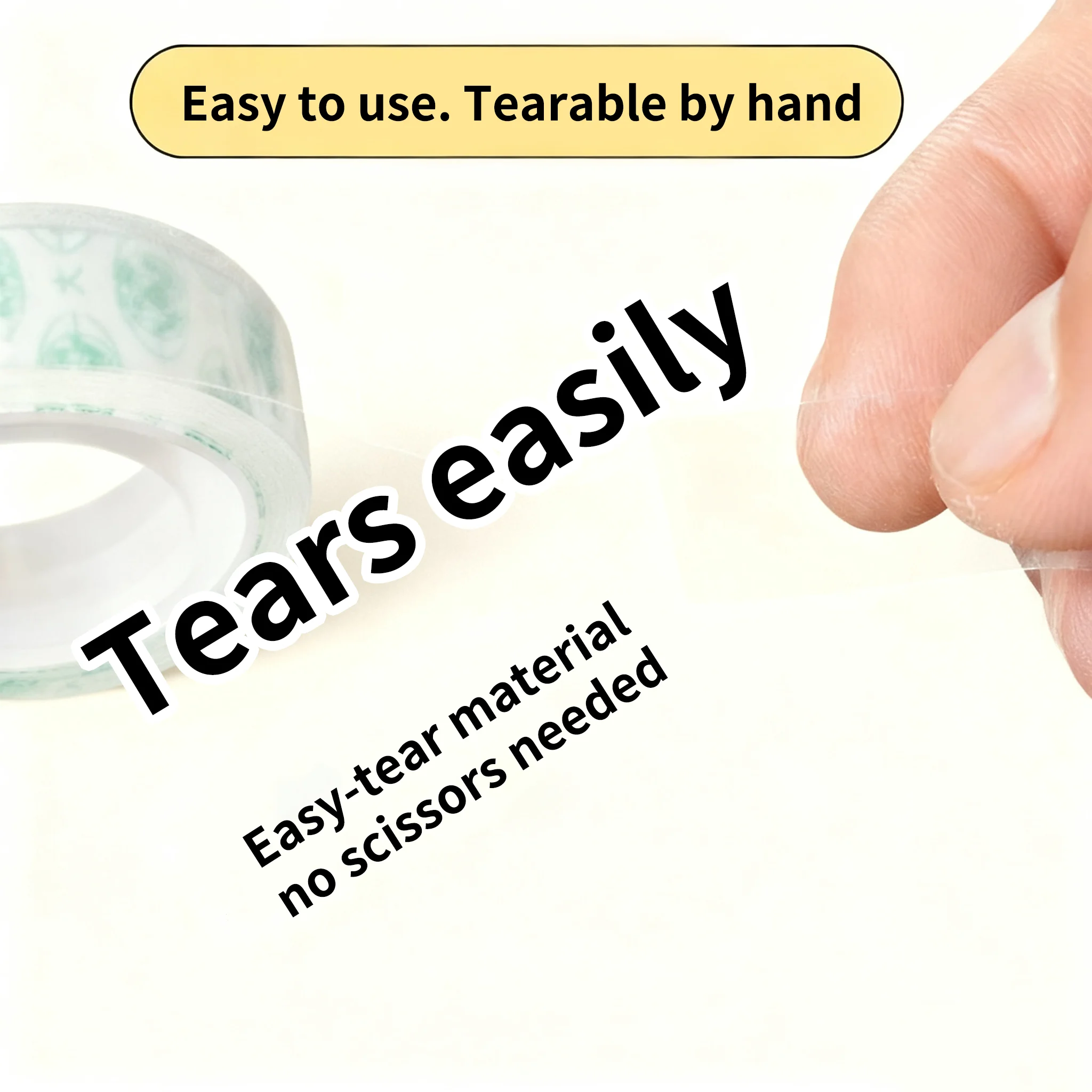 14 ROLLEN 10 mm * 13 m hochwertiges transparentes Klebeband, leicht reißbares, unsichtbares Studenten-Briefpapier für den täglichen Gebrauch, Großhandelspreise