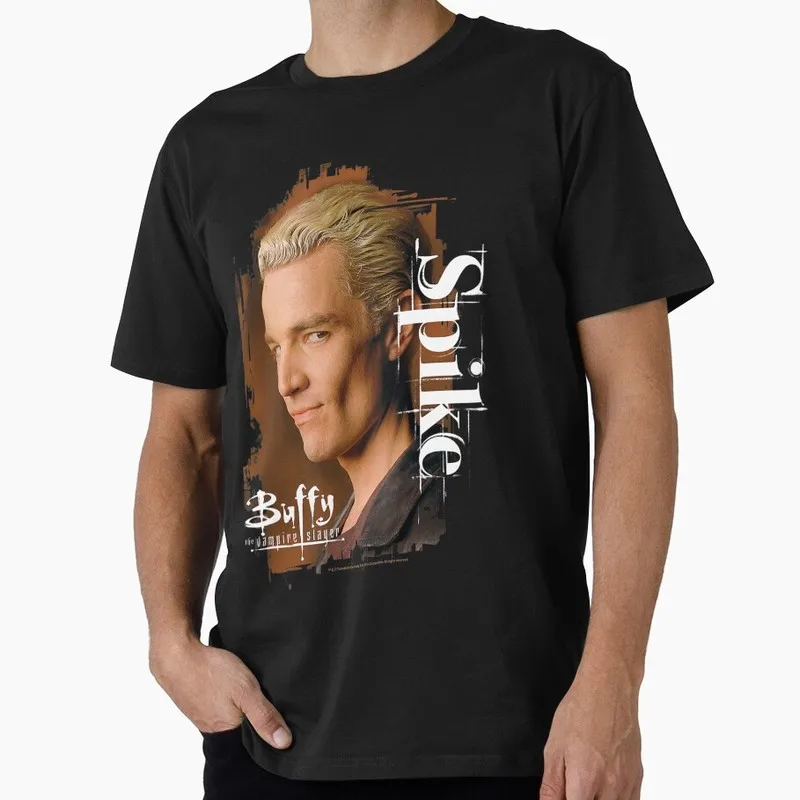 Buffy Inspired Graphic T-Shirt, 0811 Vintage Vampire Slayer Print Tee, Retro Horror Series Short Sleeve Casual Shirt US Size Top