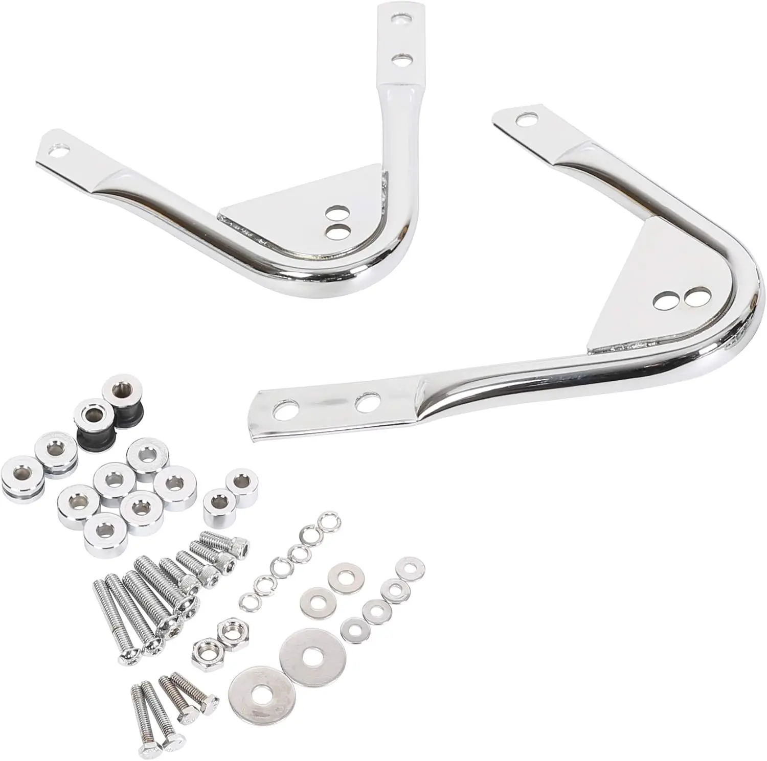 

Chrome Luggage trunk Mount Luggage Rack Docking Hardware Kit For Harley Touring 97-08