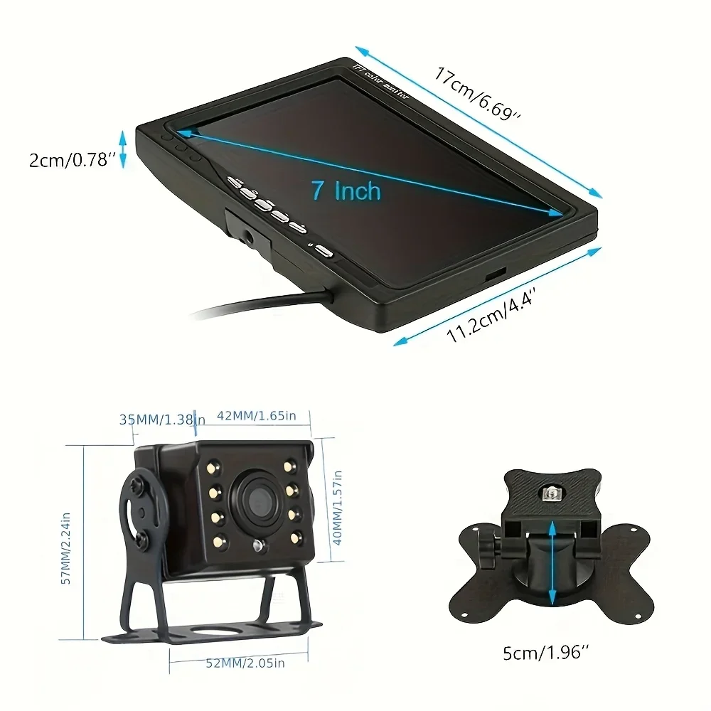 Night Vision HD TFT Color Monitor, 7