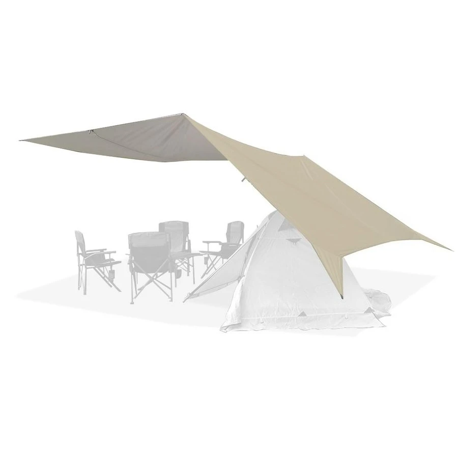 

Портативный тент-шатер для кемпинга 17 x 10 футов, большой гамак, защита от дождя, навес для отдыха на природе, без полотна