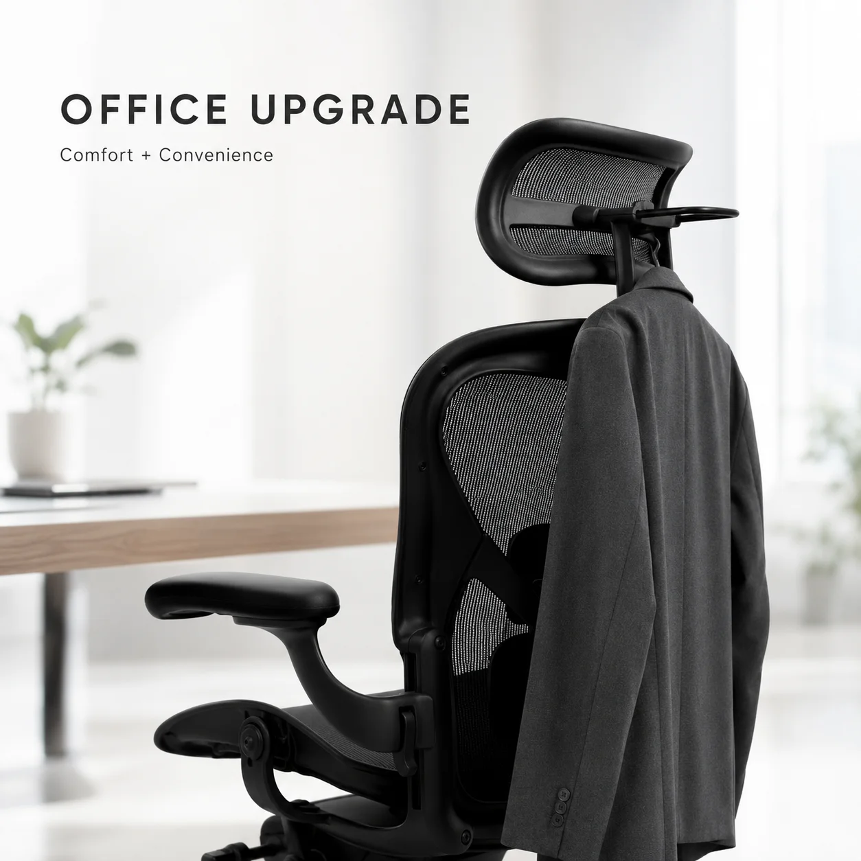 Herman Miller Aeron Headrest with Hanger Adjustable Head Rest Accessory for Classic & Remastered Chair image 3