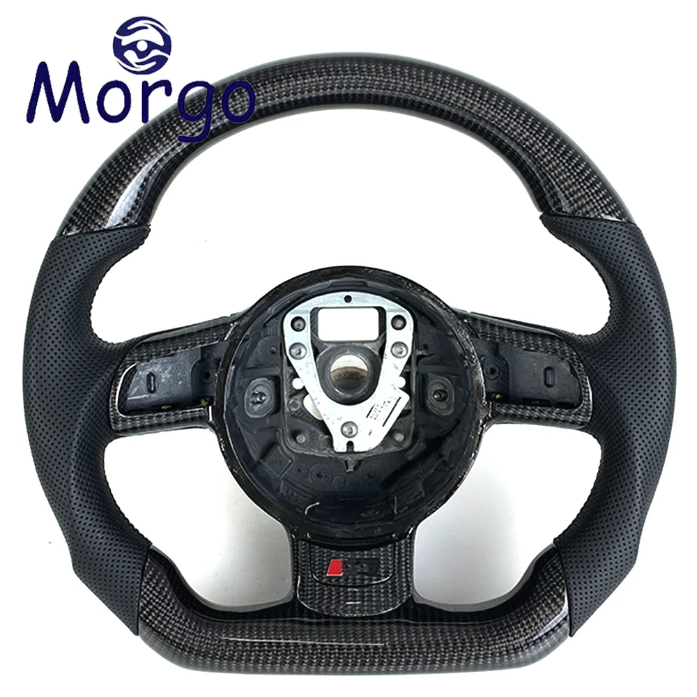 

Custom Carbon Fiber Cars Steering Wheel for Audi TT TTS TTRS R8 V8 V10 A3 A4 A5 S3 S4 S5 RS5 B8 A6 S6 RS6 C6 RS4 B7 Q5 Q7 A8 S8