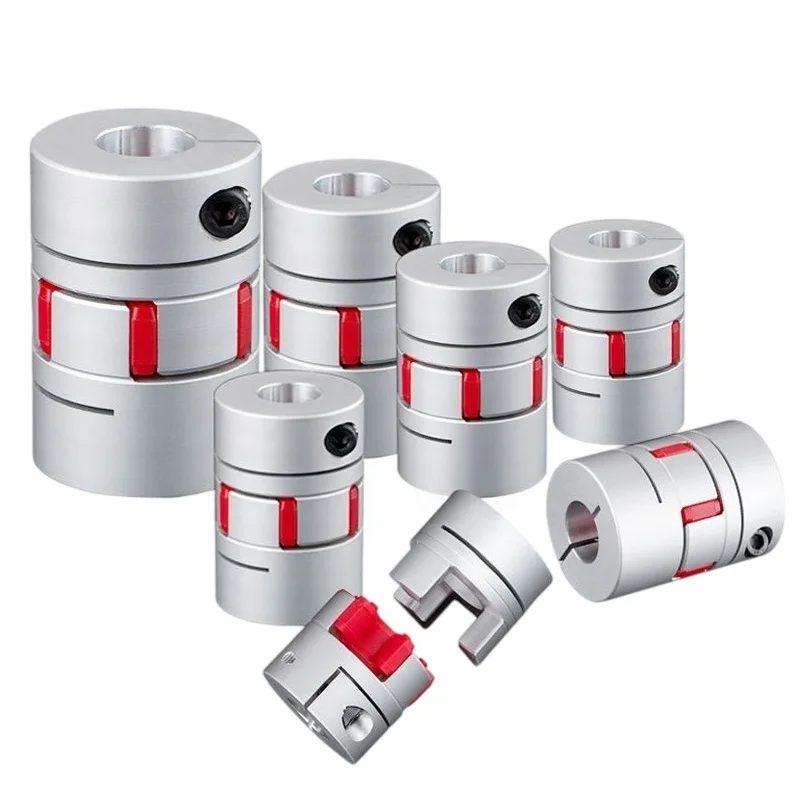 1PC LM Series D55L60 Flexible Plum Jaw Shaft Coupler 12mm-30mm Bore Aluminum Spider Coupling for Engraver Stepper Servo Motor