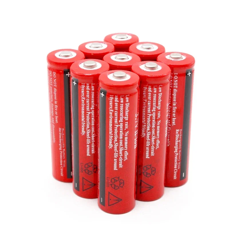 Batterie lithium-ion rechargeable, 18650 V, 3.7 mAh, pour torche, livraison gratuite