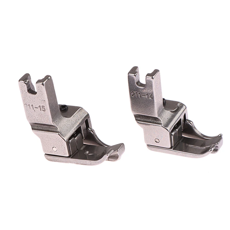 Dual Compensating Presser Foot With Strip Gauge For Make Pocket Open Wire Stop Presser Foot Industrial Sewing Machine Foot Steel