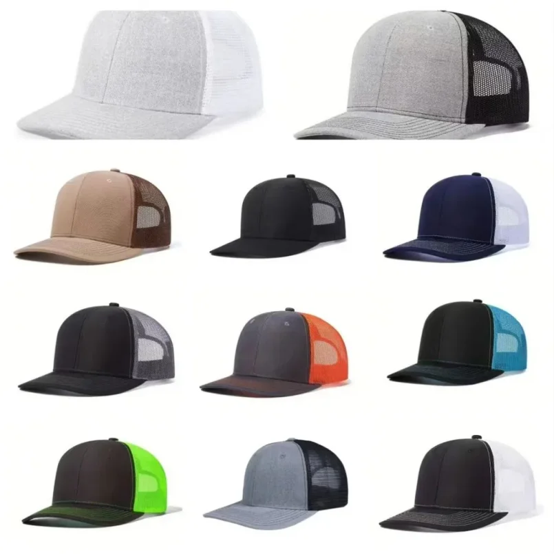 Gorra Trucker Unisex Richardson 112 de Malla Transpirable con Visera Ligeramente Curvada, Gorra de Béisbol para Todos
