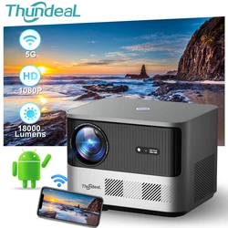 ThundeaL TDA6 Full HD 1080P проектор 4K видео 5G WiFi Android проектор FHD TDA6W домашний кинотеатр 3D смартфон портативный проектор