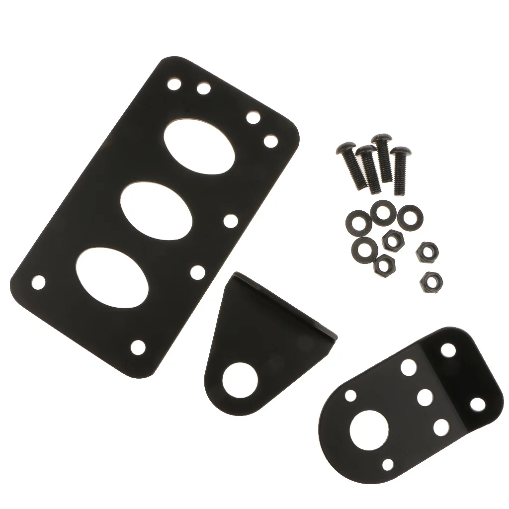 

Motor Side Mount License Plate Bracket Stop Brake Tail Light for