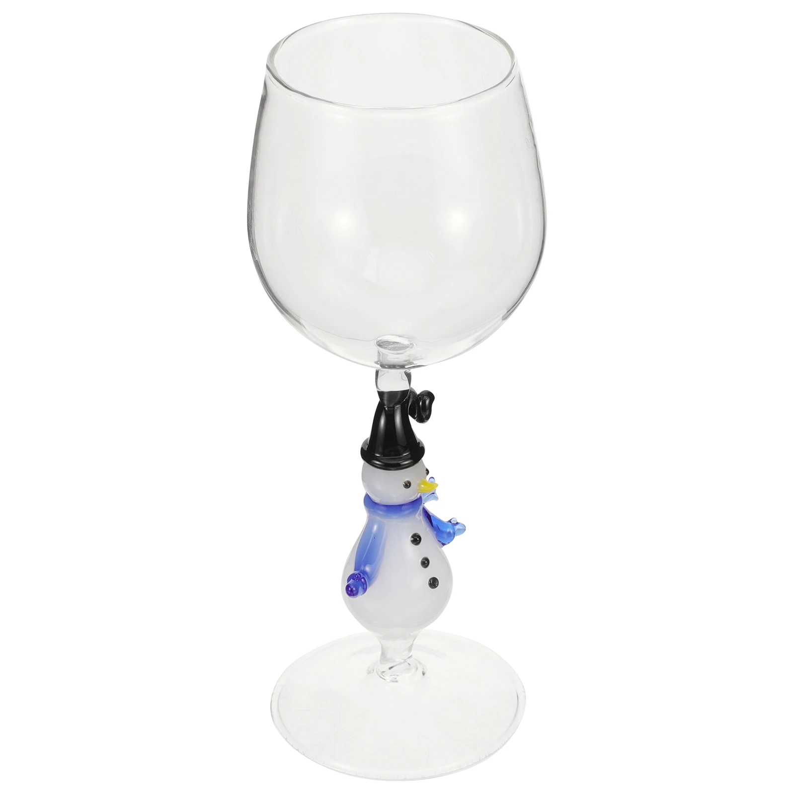 

Christmas Wine Glass Snowman Base Party Goblet Versatile Cocktail Glass for Xmas Celebration and Family Gathering