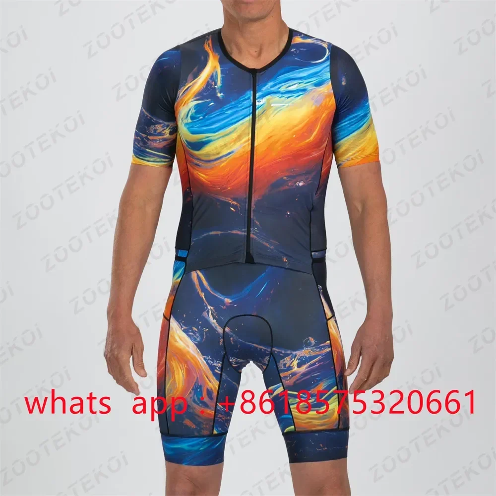 

2023 Men Skinsuit Sports Clothing Triathlon Suits Outdoor Cycling Road Bicycle Jumpsuit Clothing Ropa De Ciclismo MTB Team Kit