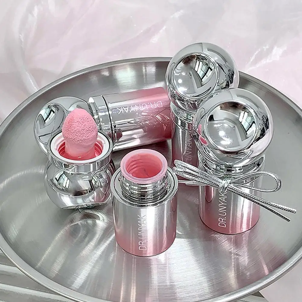 أحمر الخدود السائل الخوخ هلام اللون مسحوق تقديم ترطيب الجمال طويل الأمد توسيع العقد الخد الوجه أحمر الخدود ماكياج #6