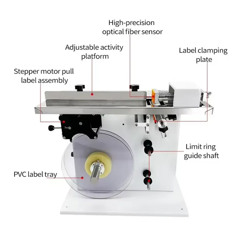Yaomatec Semi-Automatic Right Angle Corner Labeling Machine for Carton Boxes Self-Adhesive Tamper-Evident Sticker Label