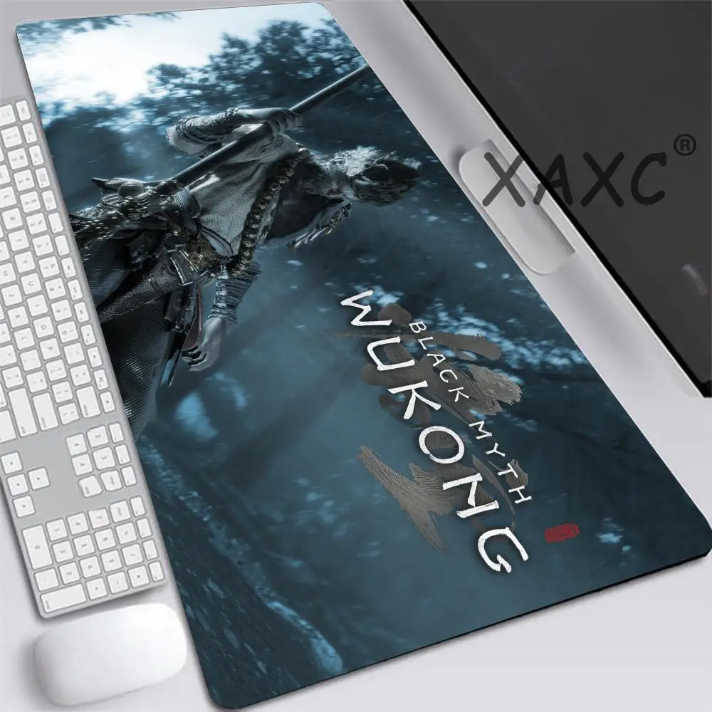 Black Myth Wukong Giant Mouse Pad Desk MousePad Cute HD Desk Pad Extended Gaming Keyboard Mats Large XXL Gamer Mousepad 120x60CM