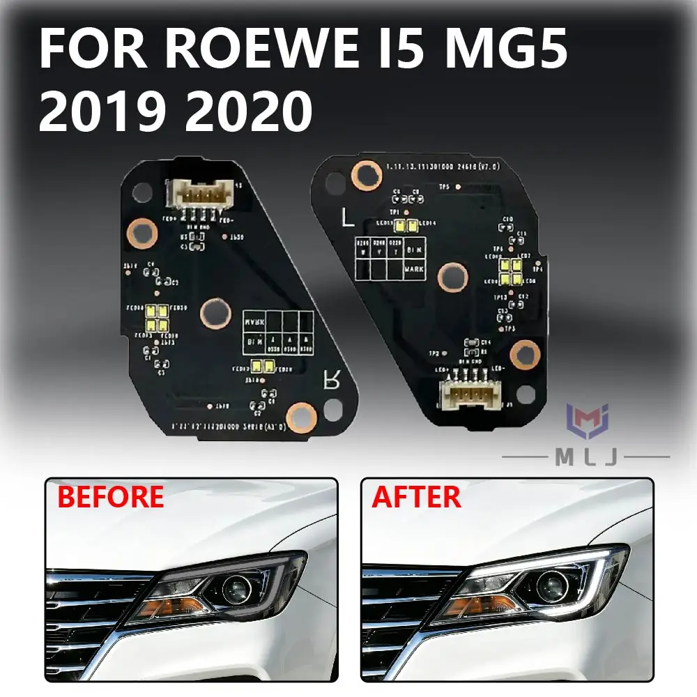 Daytime Running Light Source Chip For ROEWE I5 MG5 2019 2020 Car Headlight LED Module DRL Board Angel Eye Chip Car Accessories