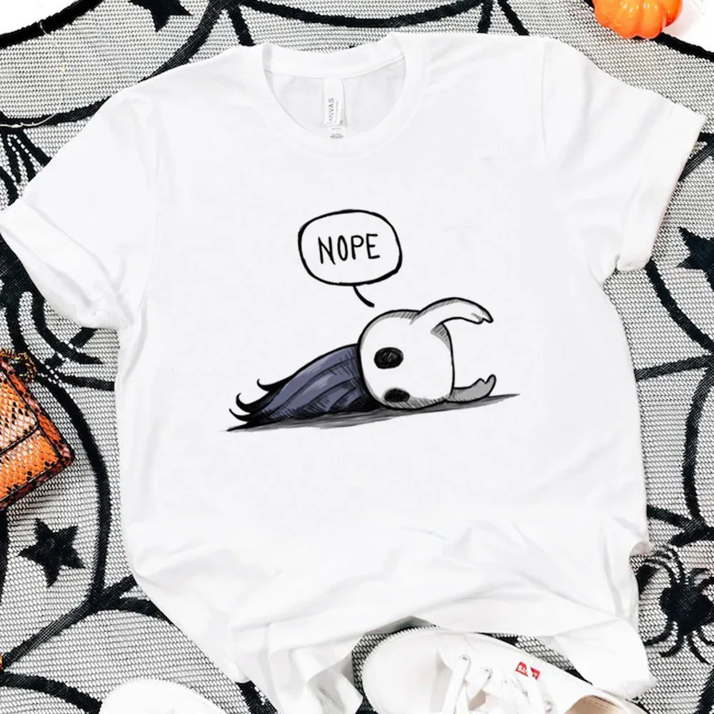 Hollow Knight t shirt teen cute summer Retro t-shirt cheap emo manga 80s y2k