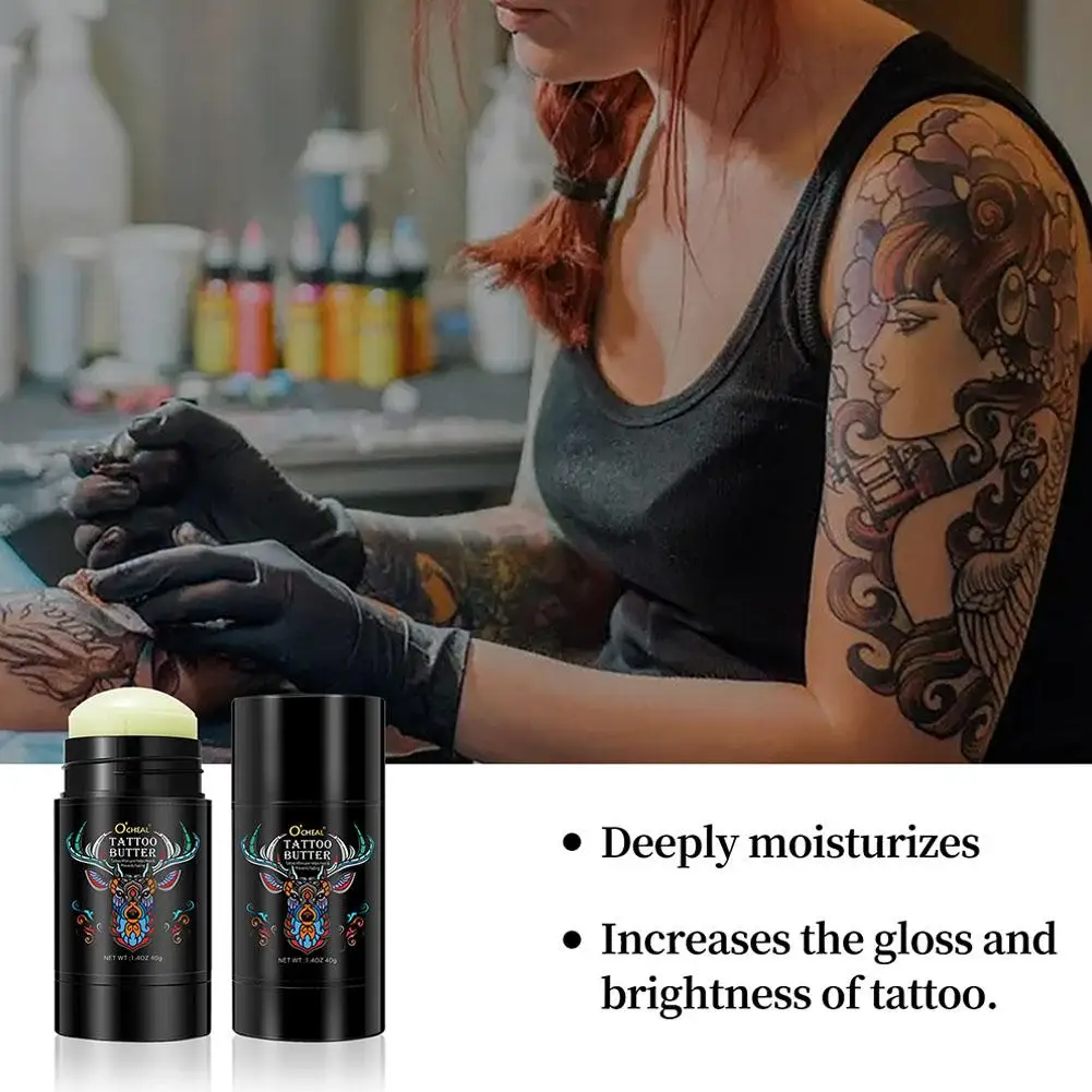 Baume hydratant et éclaircissant pour tatoueurs, crème naturelle pour le suivi des ingrédients, soin et soin des tatoueurs, 40g, Q1Z3