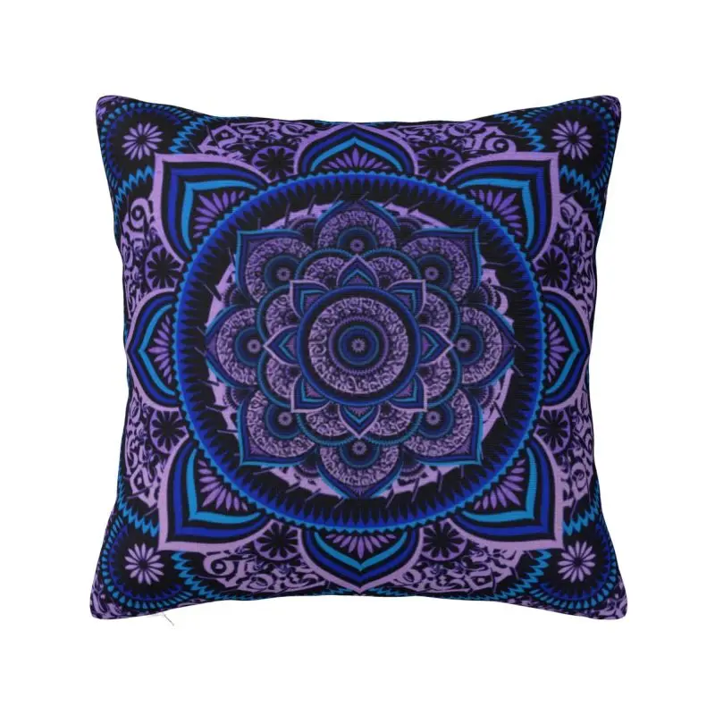 Poetics Mandala Pillow Case 45x45cm Home Decoration Boho Nordic Cushion Cover Soft Pillowcase