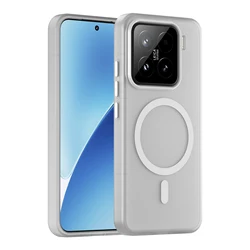 Matte touch magnetic phone case with a skin friendly feel For Xiaomi 15 15 Pro 5G Shockproof Soft TPU Back Cover