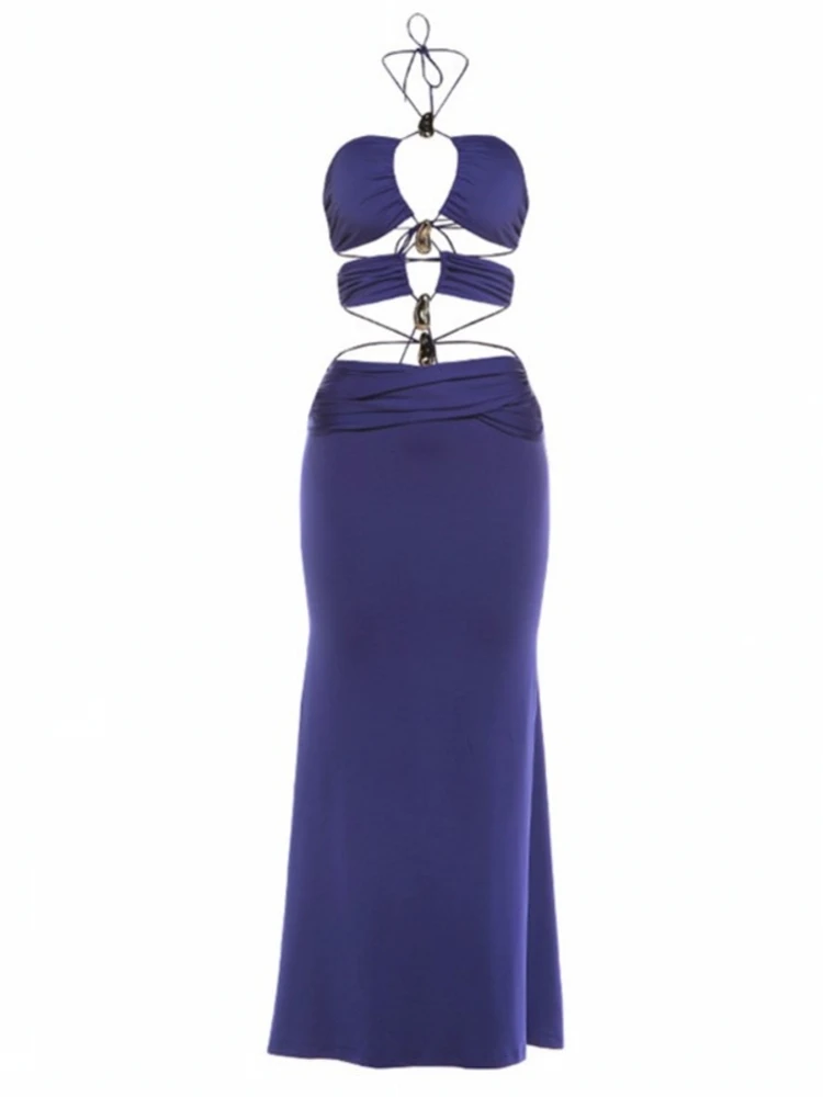 

Summer Cover Ups Women Swimsuit Halter Sleeveless Robes Bathing Suit 2026 New Print Beach Holiday Maxi Dresses Cover-Up