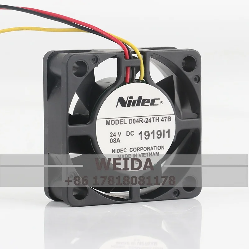 

D04R-24TH 47B/20B /34B//43 Chassis fan Original Nidec 4015DC24V 0.08A 3-wire inverter cooling fan 40*40*15MM