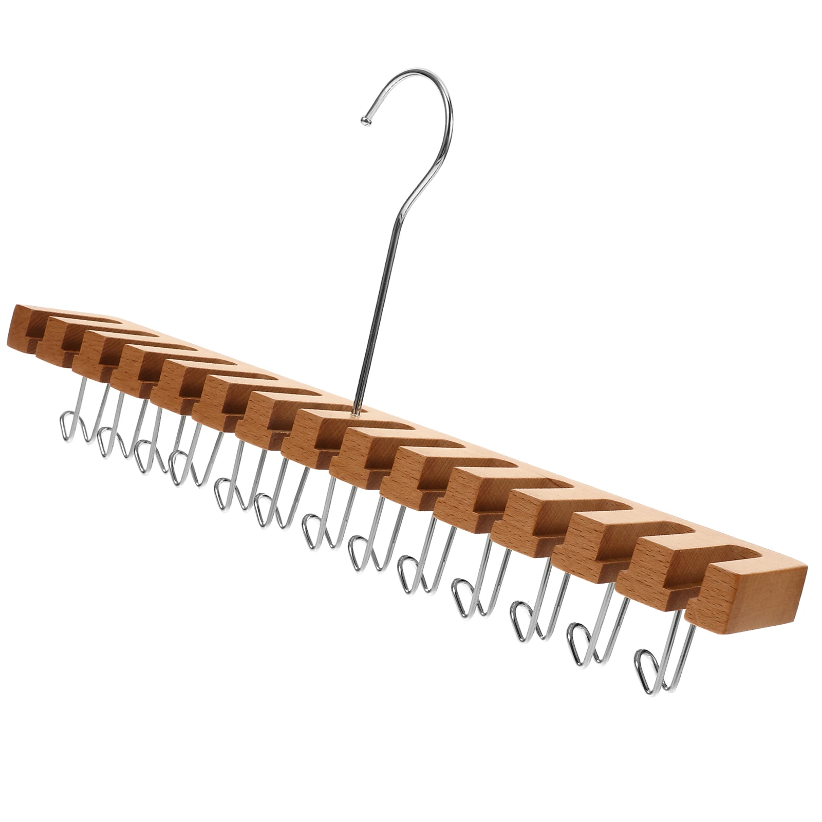 

14 Slots Organizer Wall Hanger Mount Wooden Rack for Closet Belt Belt Organizer For Closet Holder Storage Men Tie Holder
