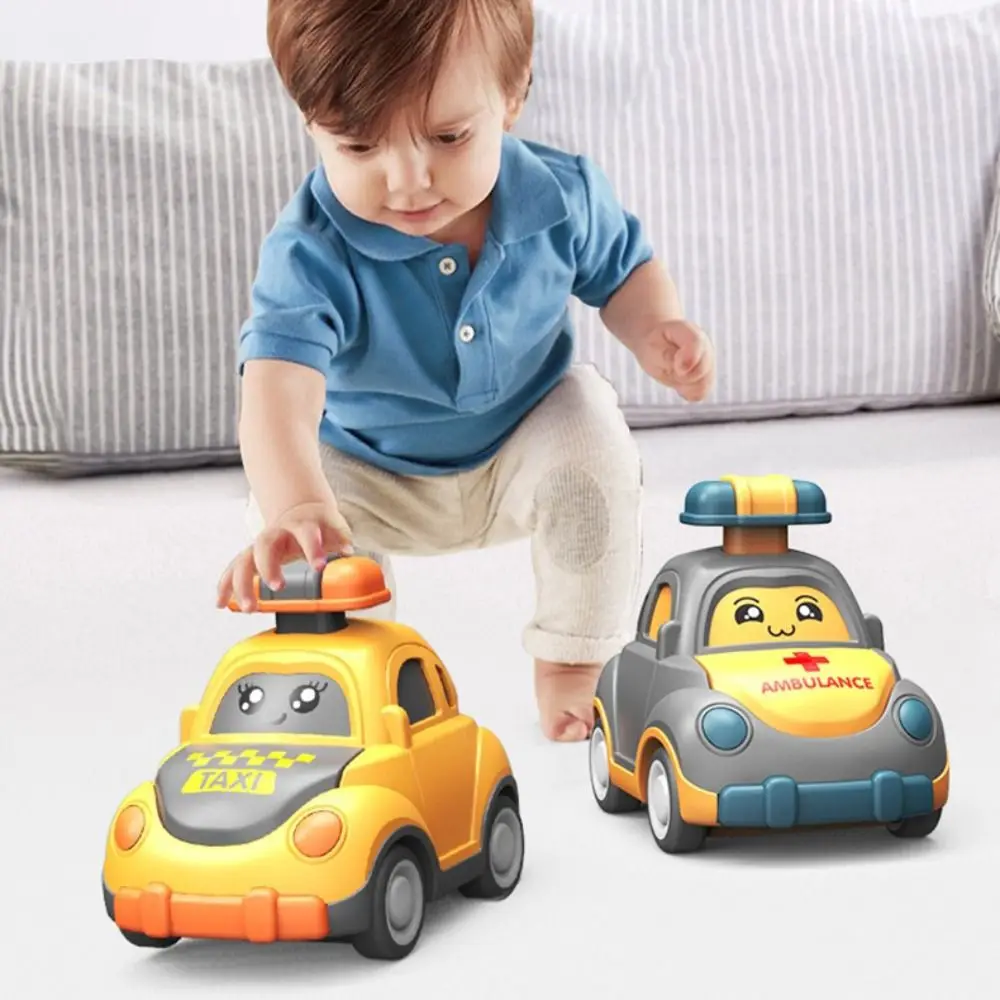 เด็กสร้างสรรค์การ์ตูนของเล่นรถดึงกลับกลไก Press Go ฟังก์ชั่น Mini Press Go ยานพาหนะ Mini ขนาด Inertia Power Crawling ของเล่น