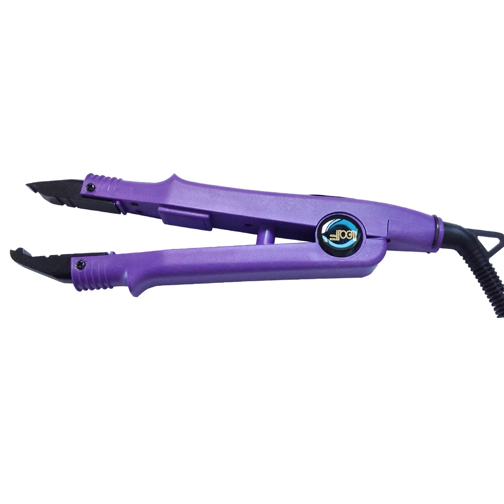 purple color FLAT PLATE Fusion Hair Extension Keratin Bonding Tool Heat Iron hair connector611 A