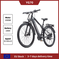 RANDRIDE YG70 1000W Peak Commuter Ebike 48V14A 80KM Range 27-Speed & Lockable Suspension CST 27.5x2.1 Tires City Adventure Pro