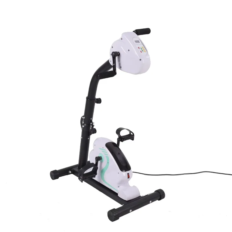 Ejercitador de Pedal eléctrico, ejercitador de Pedal de pierna y brazo de ciclo, ejercitador de rehabilitación de ciclismo para piernas y brazos eléctricos, bicicleta para ancianos