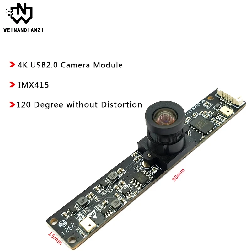 

Hd 4K camera module IXM415/120 degree distortion free /FF/MF/3840 H x 2160 V USB2.0 camera