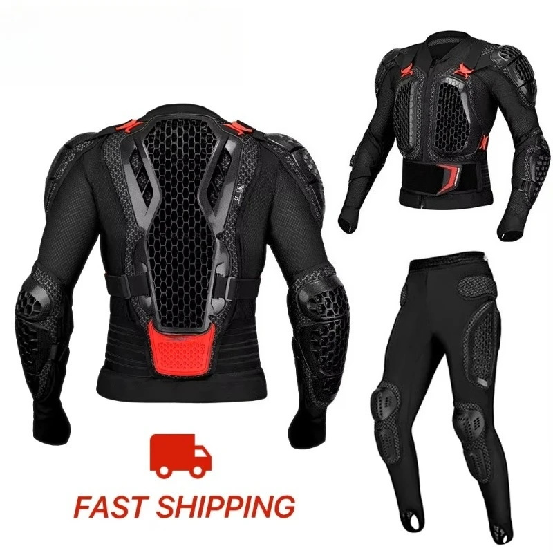 

Unisex CE Certified Off-Road Motorcycle Armor Breathable Abrasion Resistant Impact Protective Jacket for Motocross Racing Riding