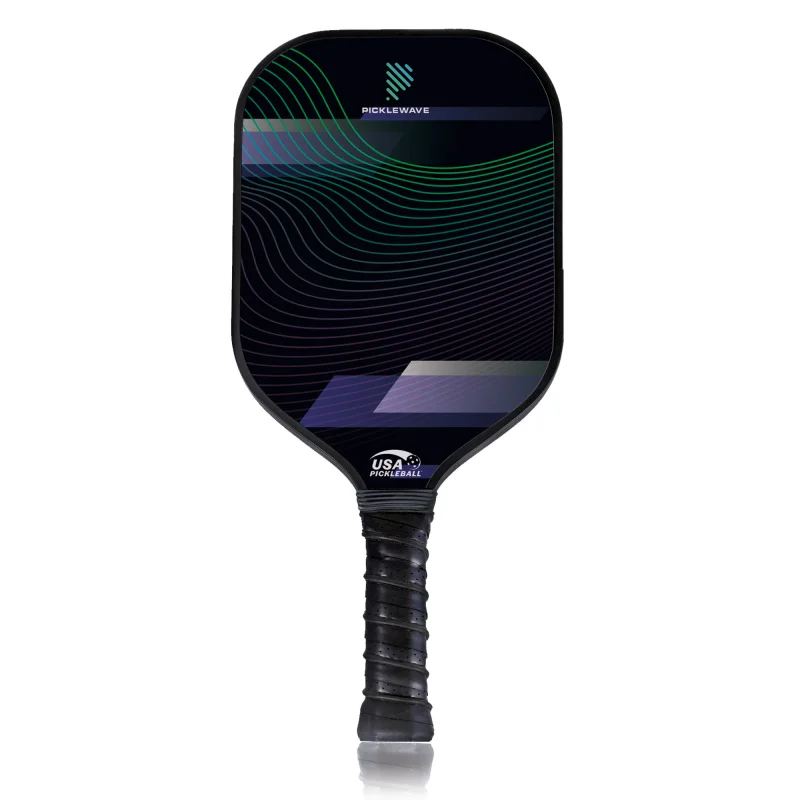 情熱の緑の線usapaPickleballパドル、グラスファイバー表面、高いグリットとスピン、エッジのないスポーツラケット、Pickleballパドル